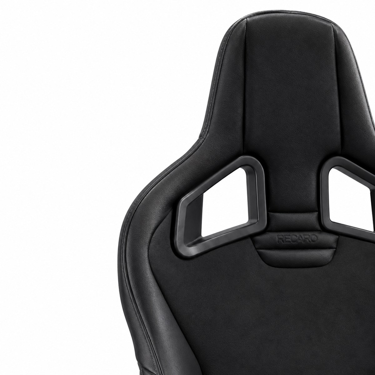 Sportster CS Right, Black Leather / Alcantara, detail 2